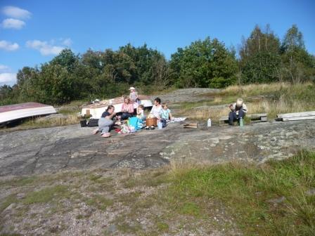 Lunch på en klippa
